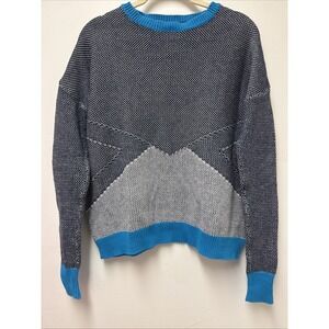 Boutique Women's‎ Knit Fashion Crew Sweater In Blue Size XS